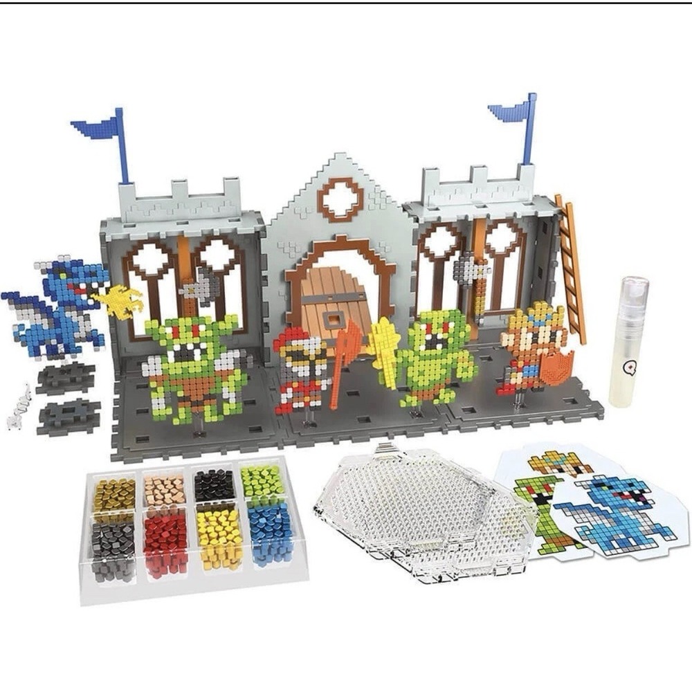 Qixels S3 Kingdom Castle Attack Playset Boxed Toy 1000 Cubes Ages 4+ and Up NEW